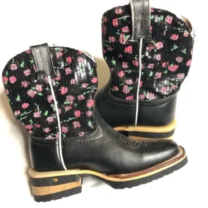 cowboy square toe western leather boots
