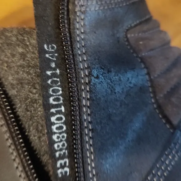 Cox side zip/lace up size 46 black combat boots