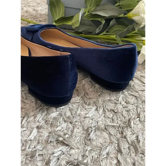 C.Paravano Women's Flats Velvet Pointed Toe Flats Size10