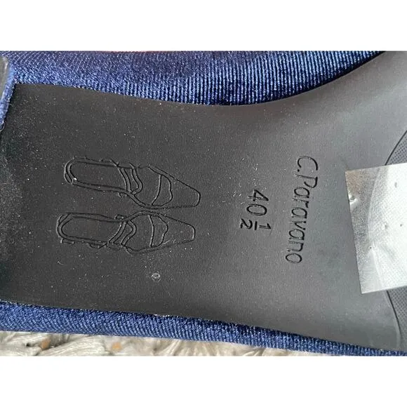 C.Paravano Women's Flats Velvet Pointed Toe Flats Size10