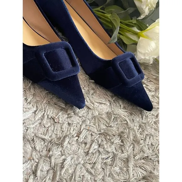 C.Paravano Women's Flats Velvet Pointed Toe Flats Size10