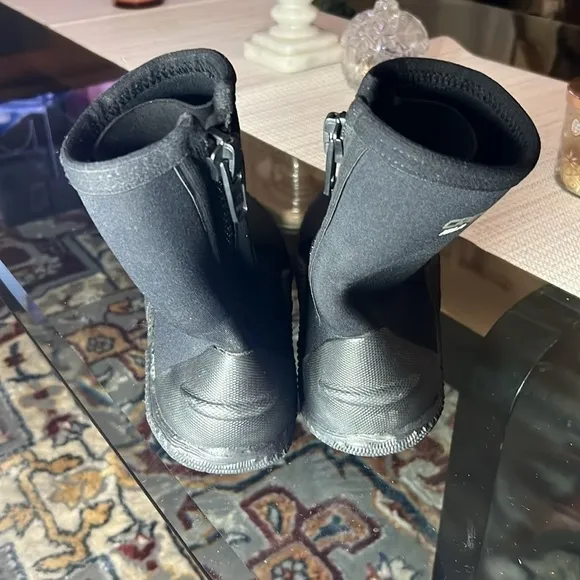 Cressi Water Boots Neoprene Side Zip Scuba Diving Black Mens 10