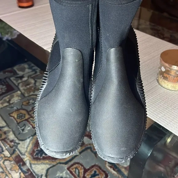 Cressi Water Boots Neoprene Side Zip Scuba Diving Black Mens 10