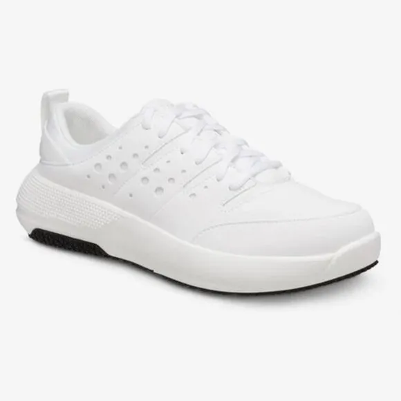 Crocs On The Clock Men's Sneaker Slip Resistant Work Shoes White
