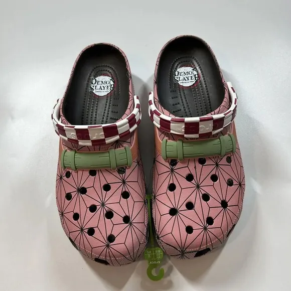 Crocs Shoe Mens 14 Demon Slayer x Classic Clog Nezuko Anime Slip On Comfort