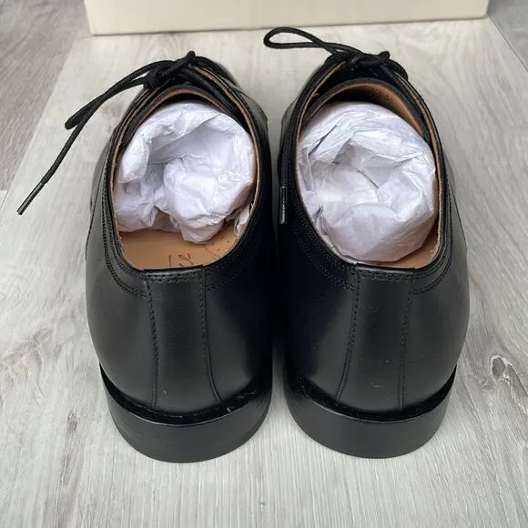 Curatore Lecce apron toe BLACK Italian leather size 8.5 NWT in box
