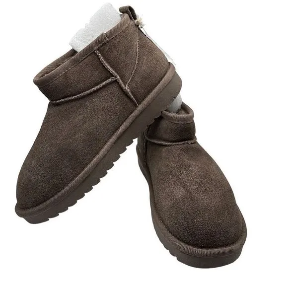 CUSHIONAIRE Women's pull on boot 8 WIDE TAUPE