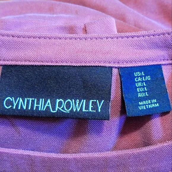 Cynthia Rowley Athleisure Sporty Mini Dress Scoop Neck Short Sleeve Red Size L