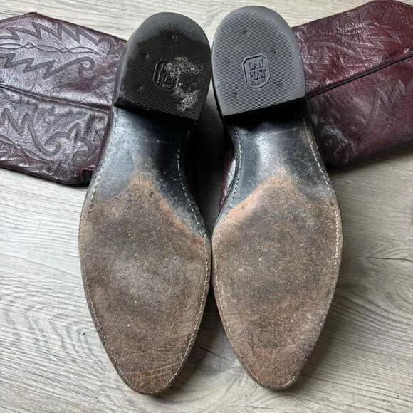 Dan Post Cowboy Boots Men’s Size 11.5 Leather Western Rodeo Work Rancher Barn