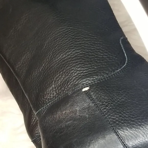 Dani Black Leather Boots