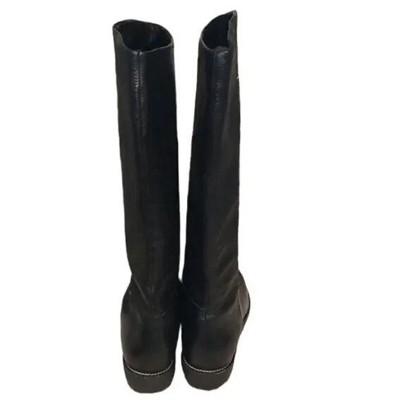 Dani Black Leather Boots