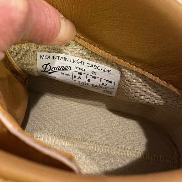 Danner Men's Tan Boots with Red Laces