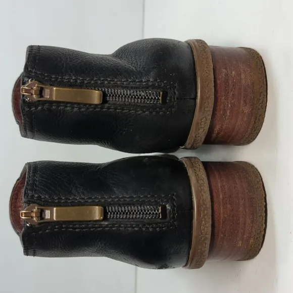 Dansko Bechi Black Leather Ankle Boots women's size 7.5-8. EU 38