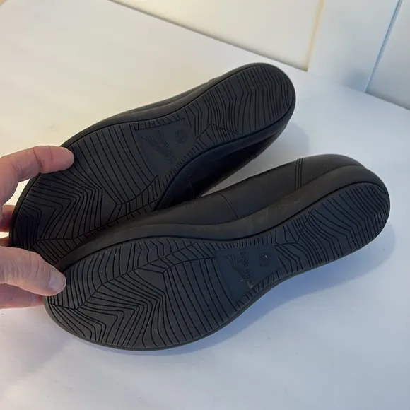 Dansko Black Leather Ballet Flats