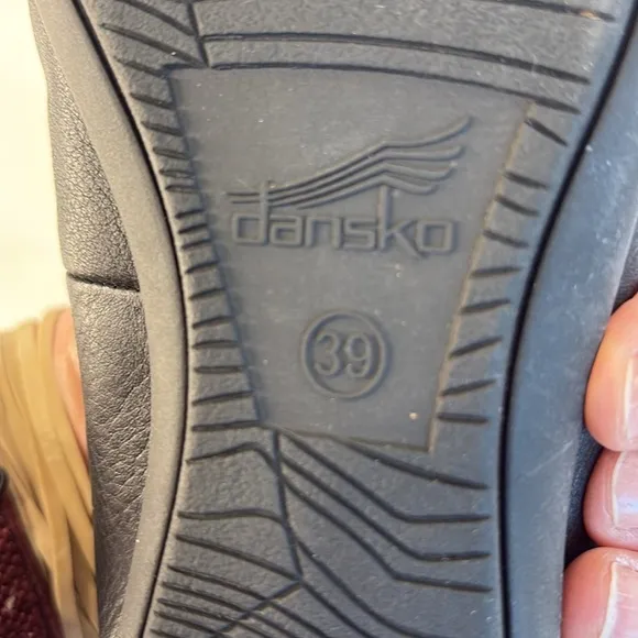 Dansko Black Leather Ballet Flats