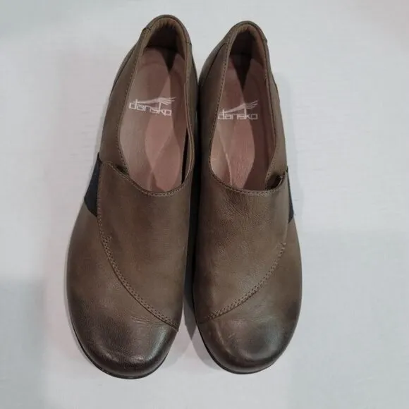 Dansko Fae Slip On Leather Shoes Size 38