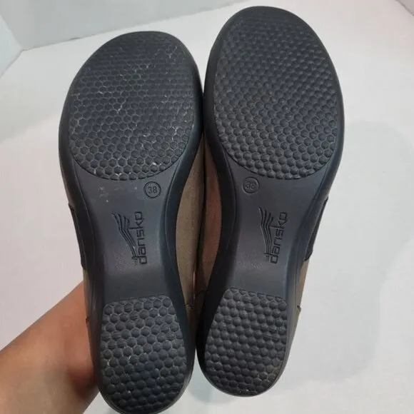 Dansko Fae Slip On Leather Shoes Size 38