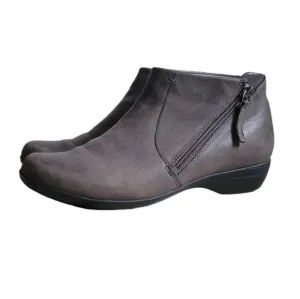 DANSKO Fifi Ankle Bootie Leather Side Zip 36