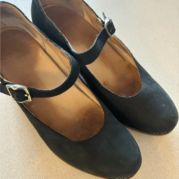 Dansko Harlo Black Mary Jane Block Heel Shoes