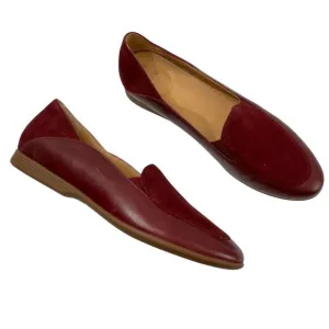 Dansko Womens Lace Burgundy Suede &amp; Leather Slip on Loafers Size 40 / US 10