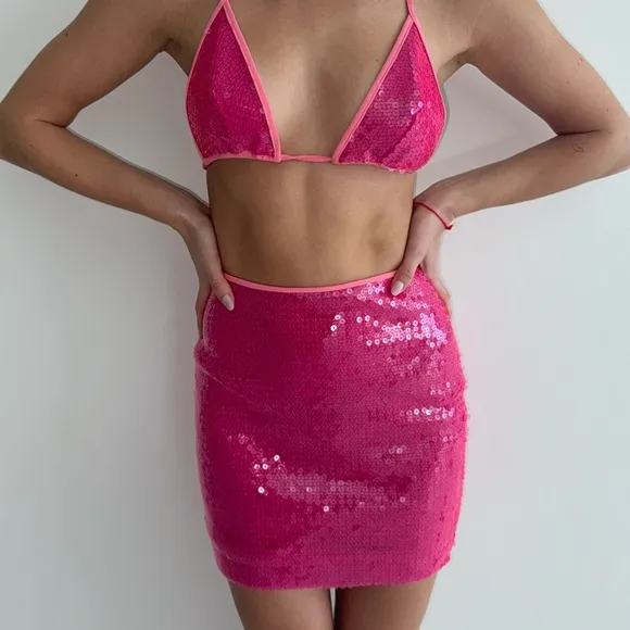 DAVID KOMA skirt and top set, Party/boat/tropics