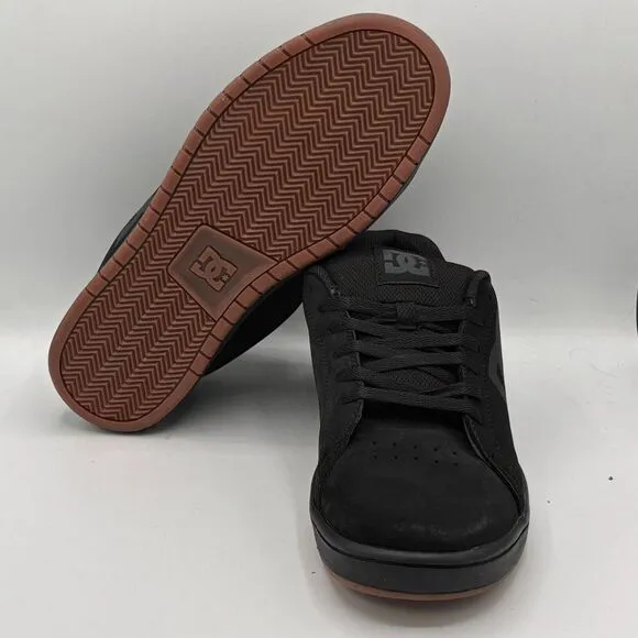 DC Mens Gaveler Black Suede Skate Shoes Sneakers 11 Medium (D)