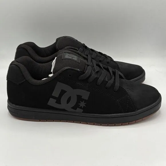 DC Mens Gaveler Black Suede Skate Shoes Sneakers 11 Medium (D)