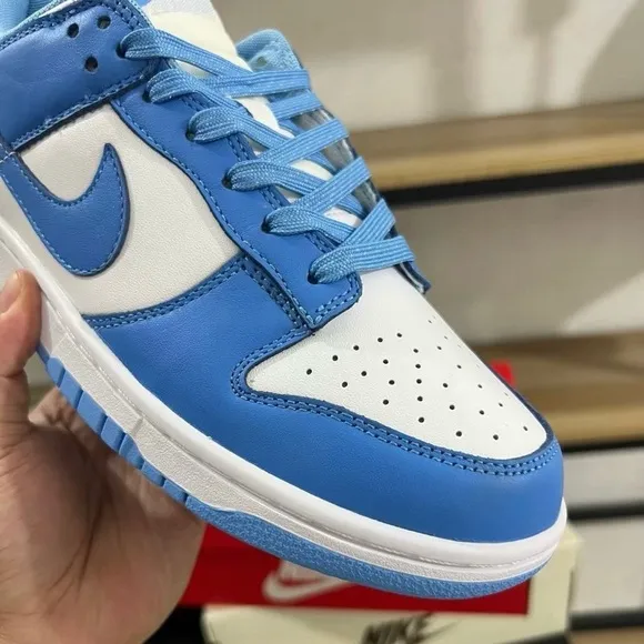 DD1391-102 Nike Dunk Low UNC University Blue White