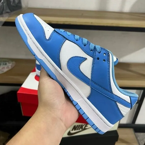 DD1391-102 Nike Dunk Low UNC University Blue White