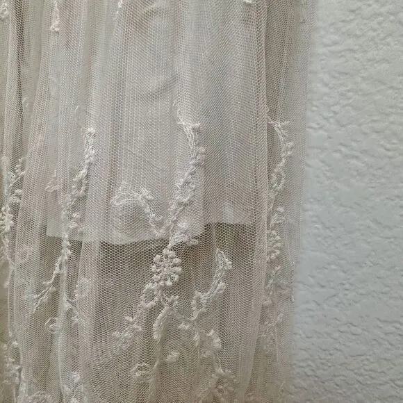 Denim &amp; Supply Ralph Lauren Vanessa Lace Ivory Maxi Dress Size SP