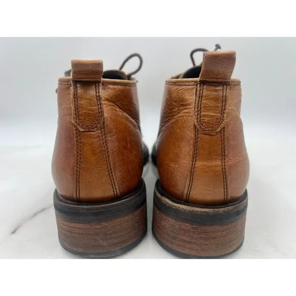 Destroy Boots Mens Sz 11 Brown Leather Lace Up Derby Spain VTG Pointy Toe