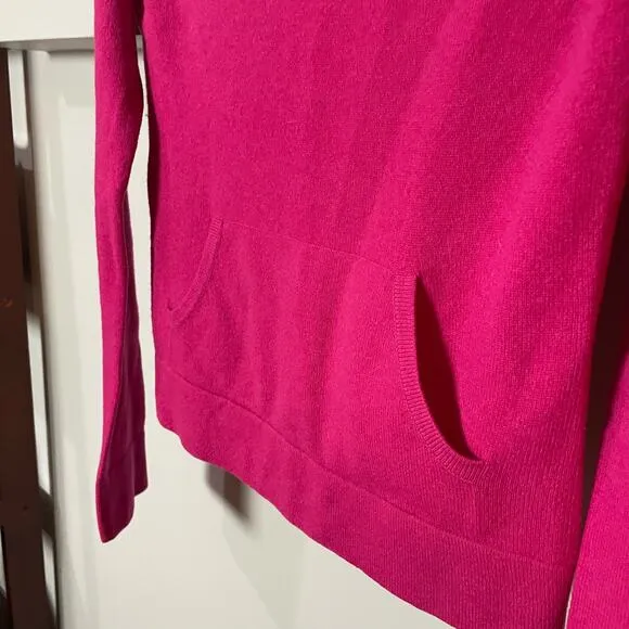Diane Von Furstenberg VTG 100% Cashmere Y2K Wide Neck Pink Sweater SZ SMALL EUC