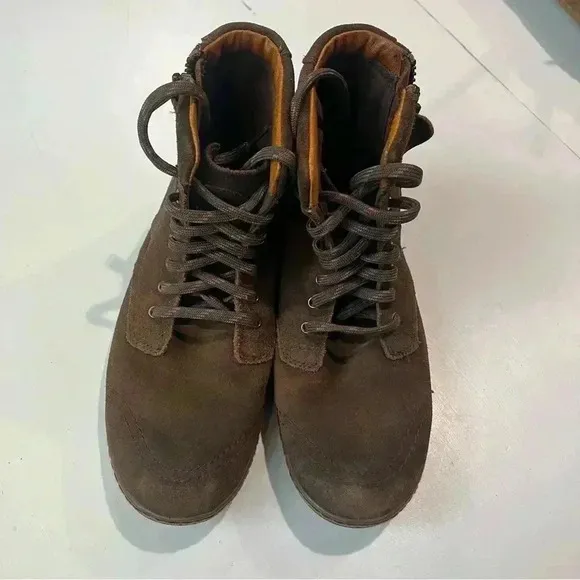 Diesel only the Brave Side Zipped Brown Ancle Boots Men's US 7 RN93243 Leather
