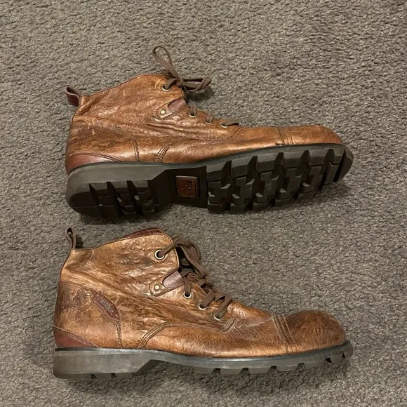 Diesel Workmate Brown Leather Boots