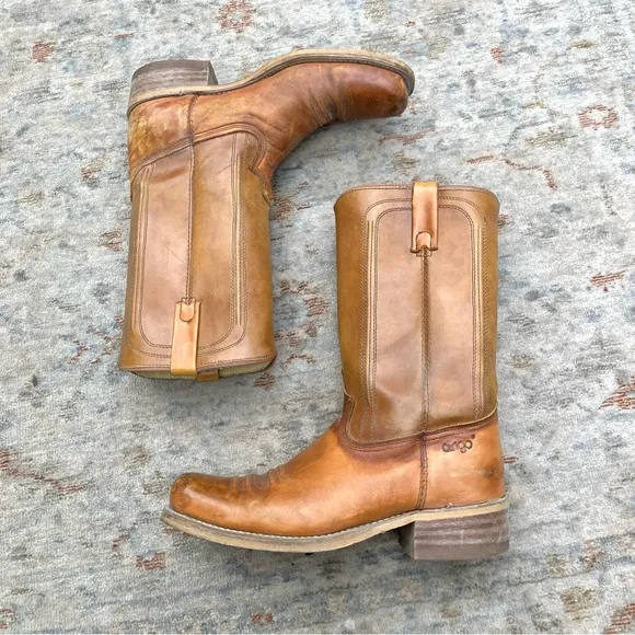 Dingo Mens Vintage Leather Campus Boots Sz 10