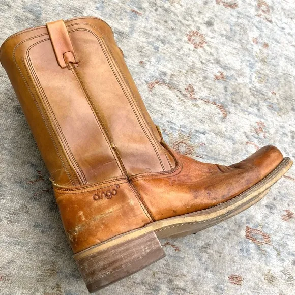 Dingo Mens Vintage Leather Campus Boots Sz 10