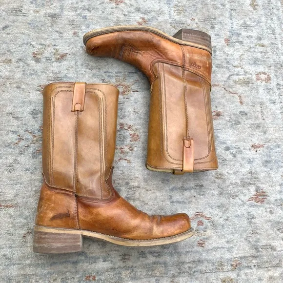 Dingo Mens Vintage Leather Campus Boots Sz 10