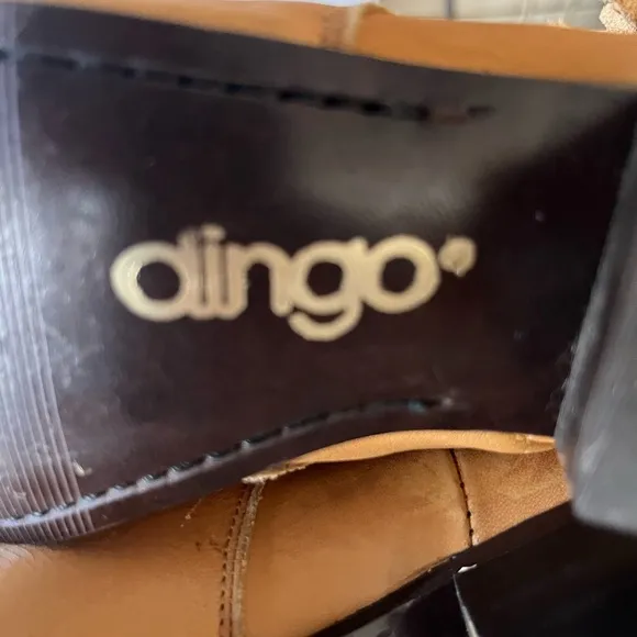 Dingo Tan Leather Fringe Boots Womens Size 6 M Festival Western
