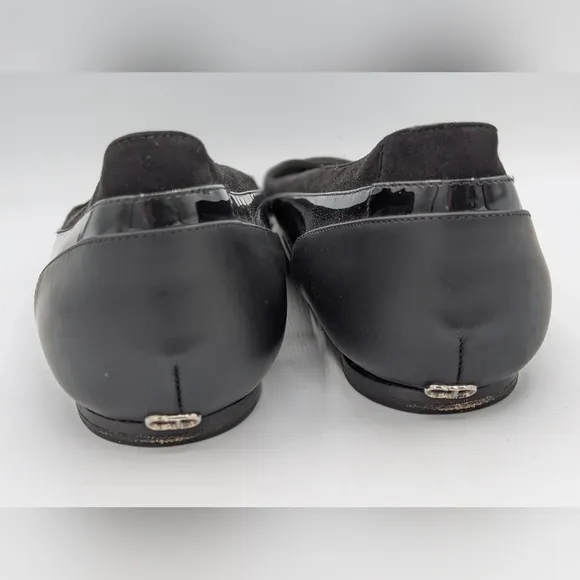 Dior Black Patent And Leather Ballet Flats Size 39