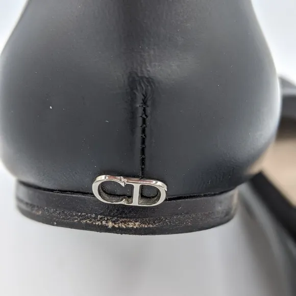 Dior Black Patent And Leather Ballet Flats Size 39