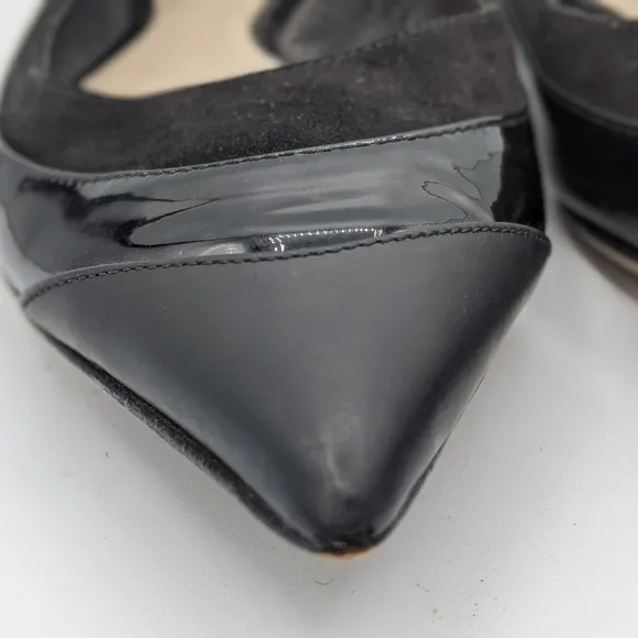 Dior Black Patent And Leather Ballet Flats Size 39
