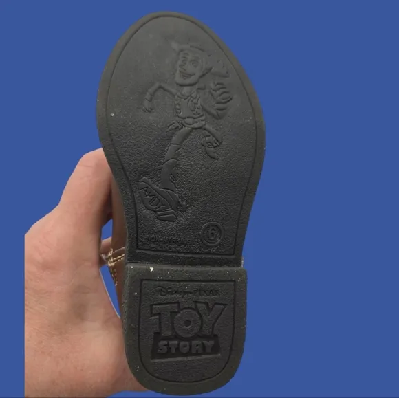 Disney Pixar Toy Story Brown Western Cowboy Boots Woody Bullseye light up Zip