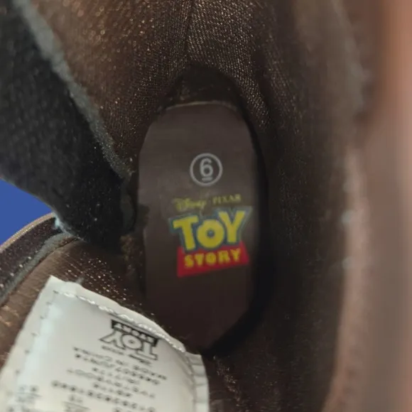 Disney Pixar Toy Story Brown Western Cowboy Boots Woody Bullseye light up Zip