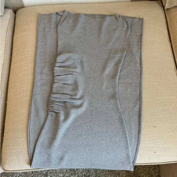 DISSH Poppy Bitter Choc Asym Midi Dress - Silver Gray