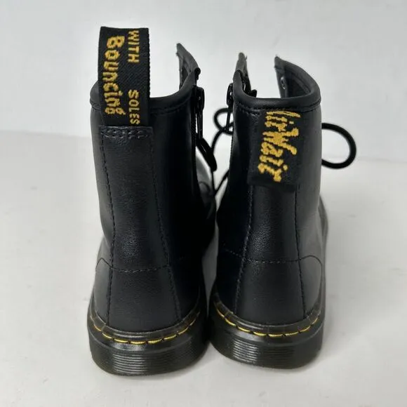 Doc Martens AirWair Zavala Youth Size 4M US 5L Black Eye Combat Boots Side Zip