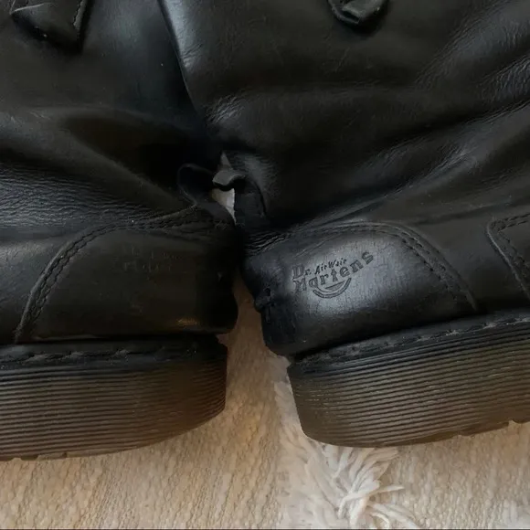 Doc Martens Black Leather Pull Boots