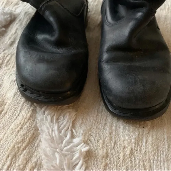Doc Martens Black Leather Pull Boots