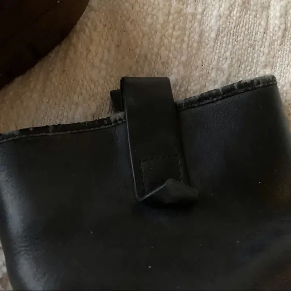 Doc Martens Black Leather Pull Boots