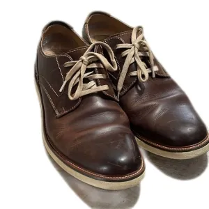 Dockers Mens‎ 10.5 M Never Wet 90-36211 Brown Leather Round Toe Shoes