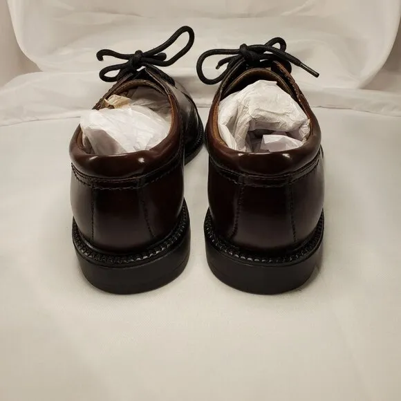 Dockers Mens Brown Gordon Cap-Toe Oxford Dress Shoes Size 8M Genuine Leather